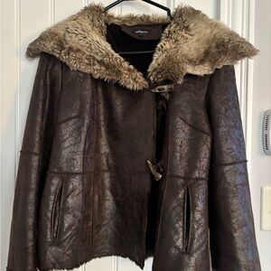 Kaity Jacket with Faux Fur Collar